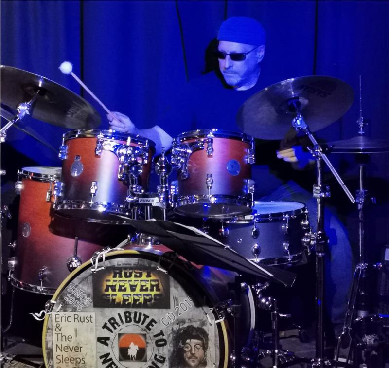 the never sleepsband walter hart drums